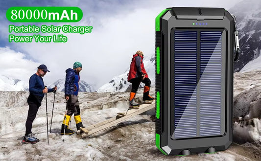 Jova Sync 80000mAh Solar Power Bank with LED Light